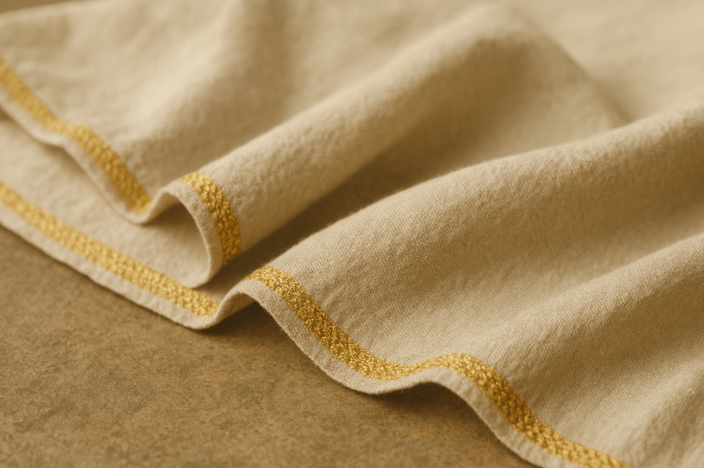 Peça decorativa iluminada por velas douradas e estrelas, transmitindo atmosfera mística e espiritual